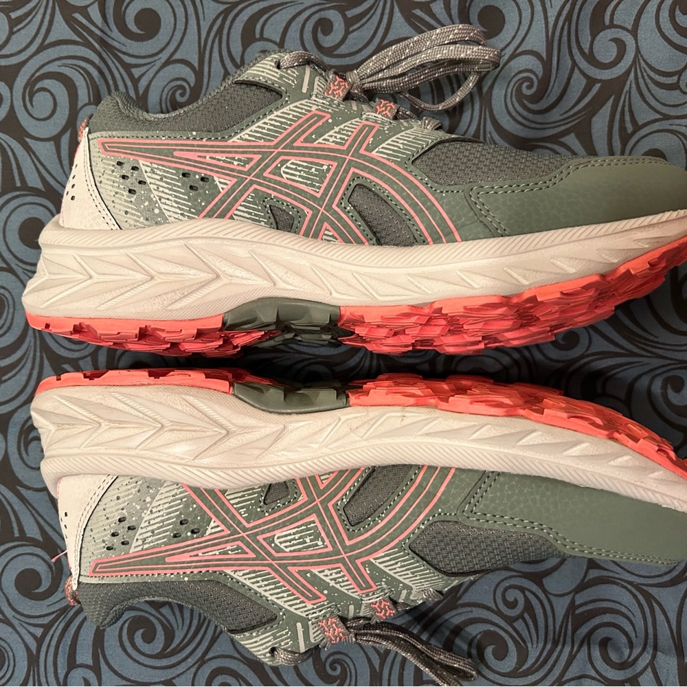ASICS Women's Gel-Venture 9 Athletic Shoes - Ivy and Papaya - Picture 3 of 9